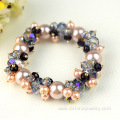 Crystal Pearl Stretch Bracelets Shiny Beads Bracelet